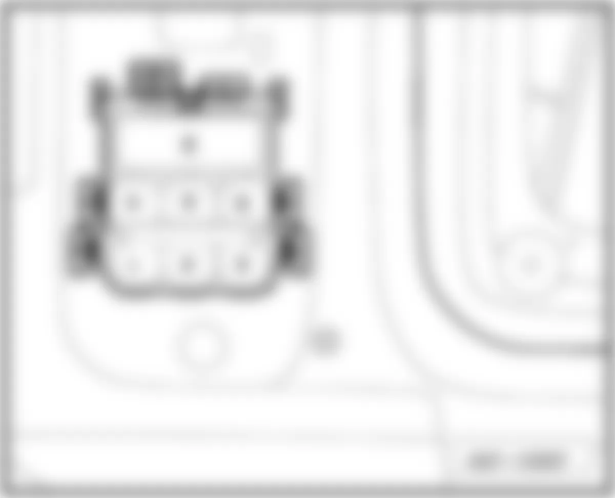 Audi Q5 Quattro 2009 - Component Locations -  6-Pin Connector Station A Pillar - Front Passengers Side