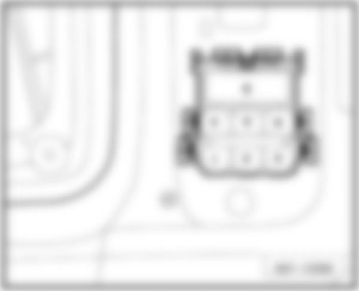 Audi Q5 Quattro 2009 - Component Locations -  6-Pin Connector Station A Pillar - Drivers Side