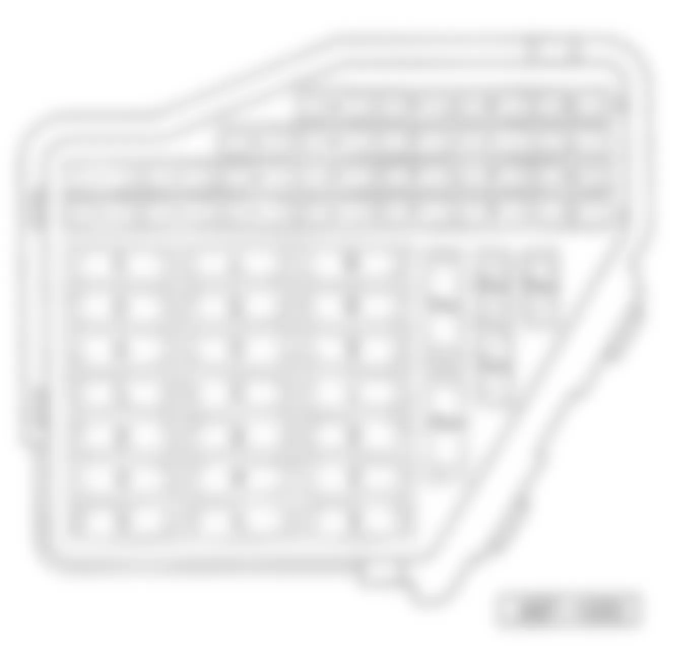 Audi A8 L Quattro 2010 - Component Locations -  Identifying Instrument Panel Fuse Box - Right Side