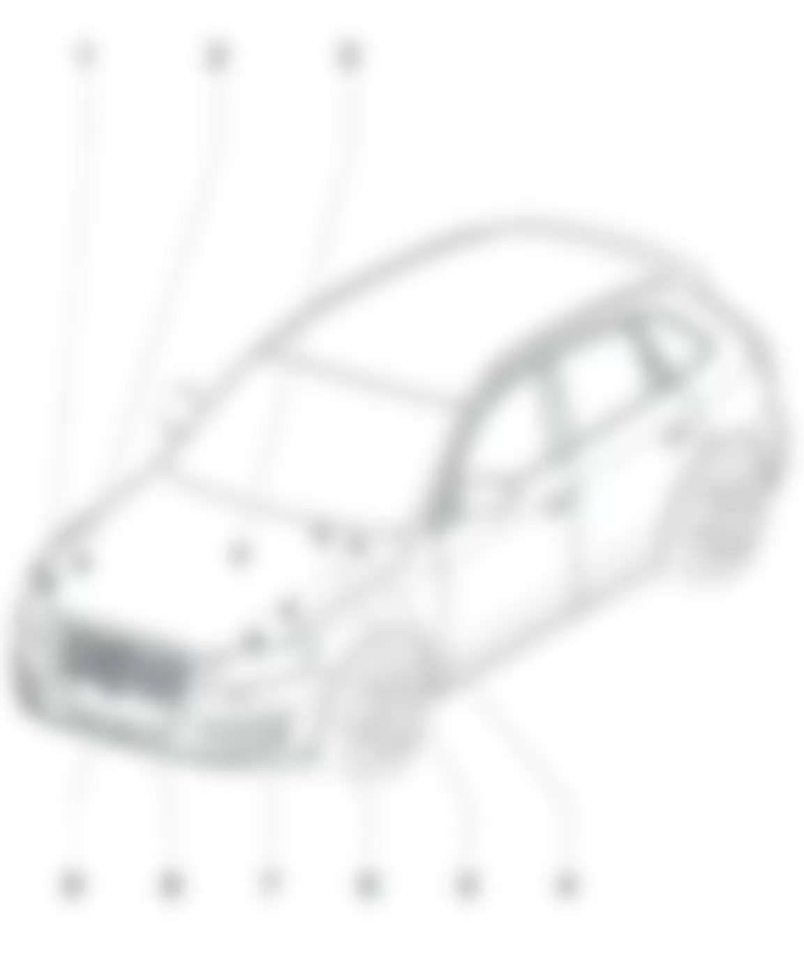 Audi Q5 2010 - Component Locations -  Control Modules In Front Part Of Vehicle