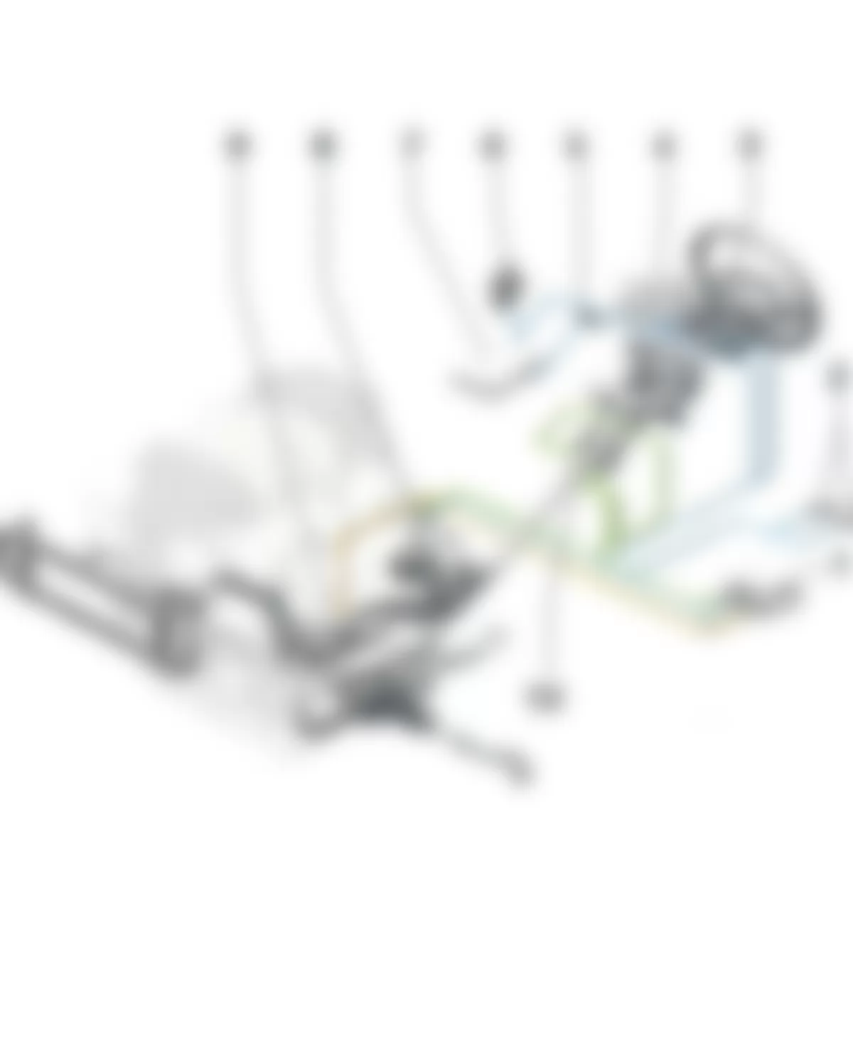 Audi Q5 2010 - Component Locations -  Steering Components