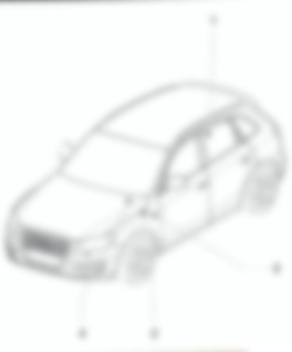 Audi Q5 2010 - Component Locations -  Relay Location Overview