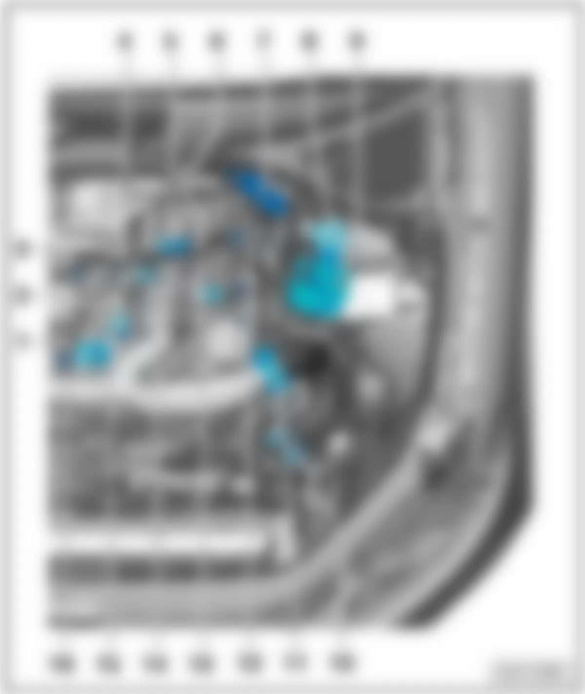 Audi Q7 3.0 TDI 2010 - Component Locations -  Top Left Side Of Engine (Diesel)