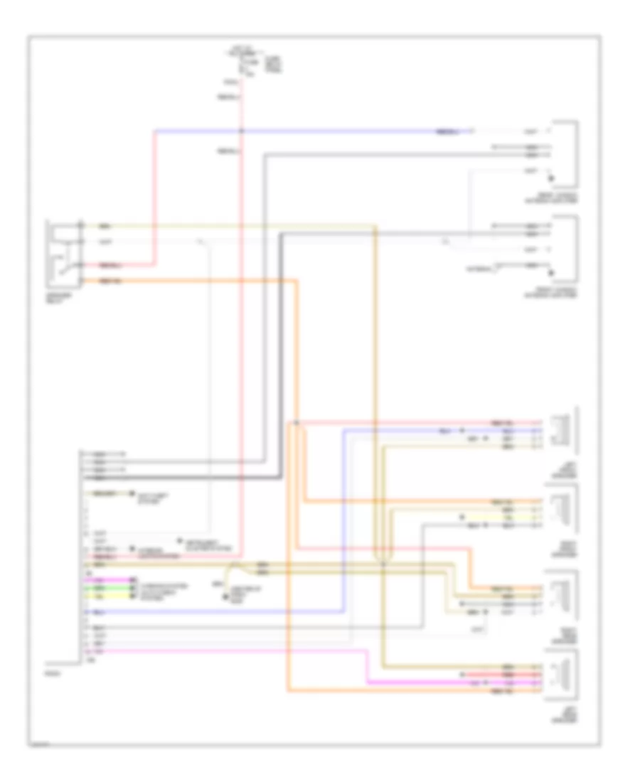 Radio Wiring Diagram without CD Player for Audi V8 Quattro 1991