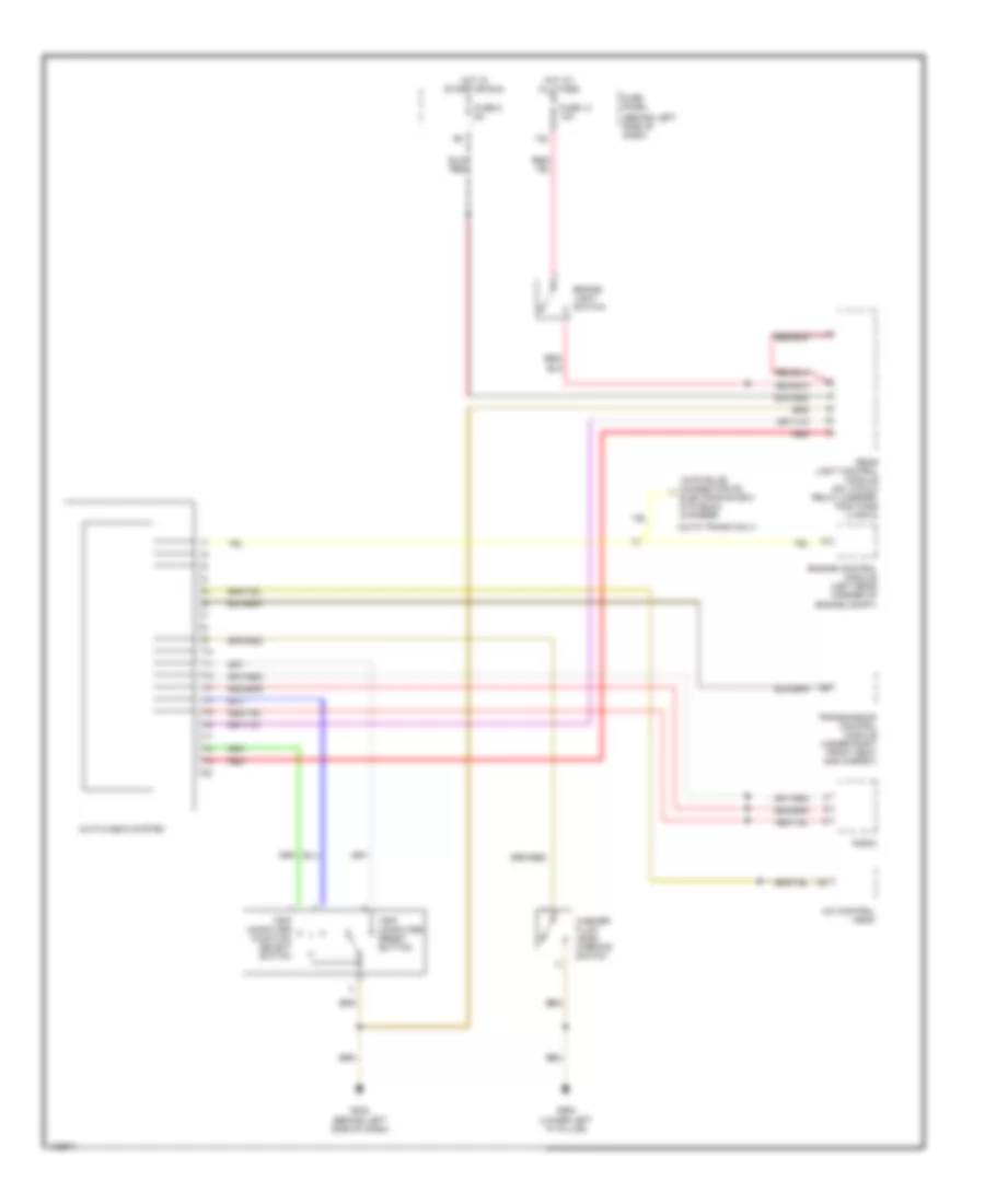 Auto Check System Wiring Diagram for Audi A4 Quattro 1999