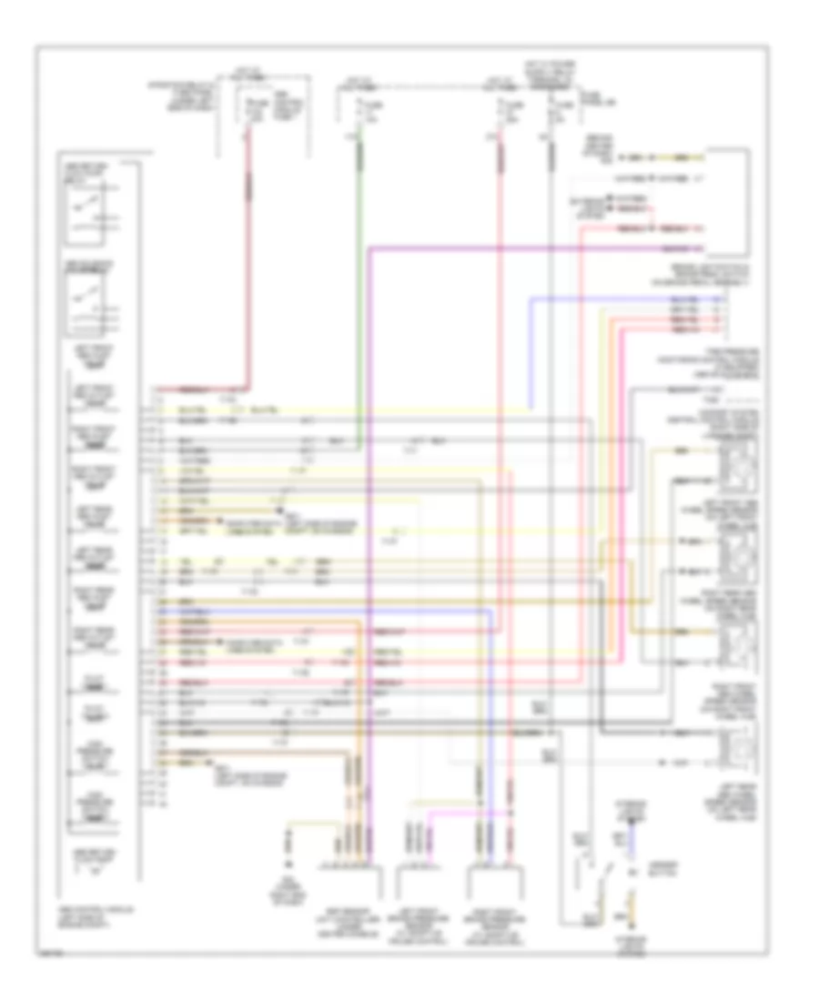 Anti lock Brakes Wiring Diagram for Audi A6 3 2 2011