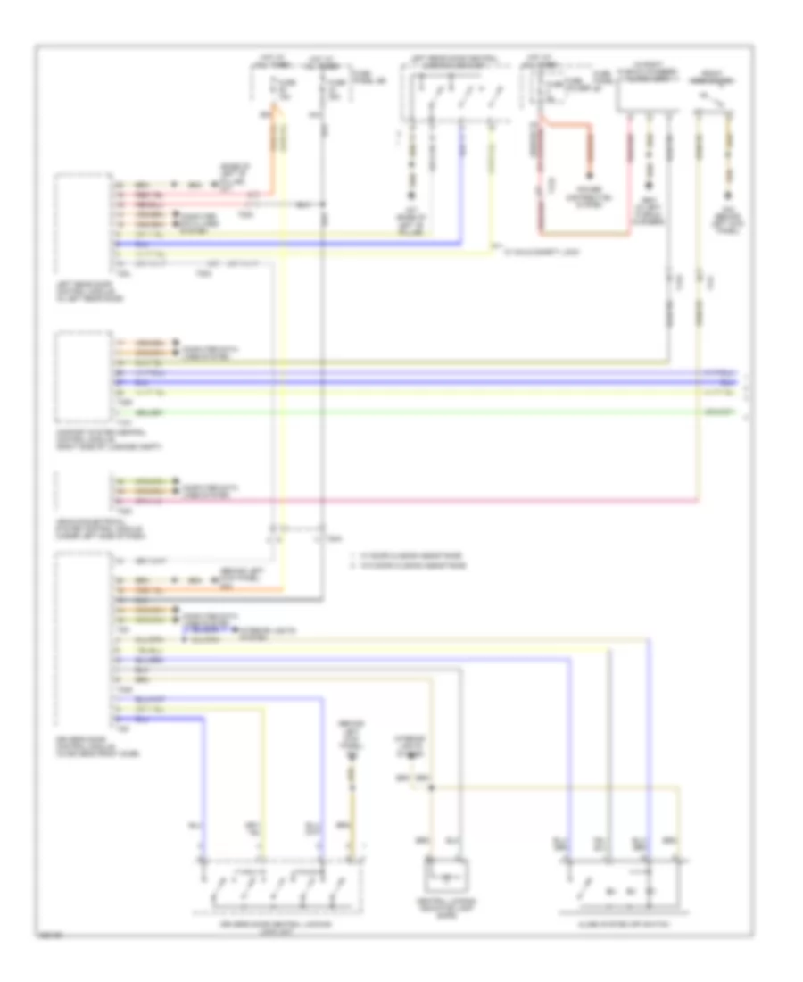 Anti theft Wiring Diagram 1 of 2 for Audi A6 3 2 2011