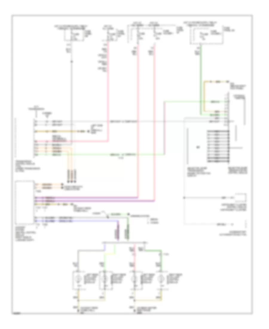 Backup Lamps Wiring Diagram for Audi A6 3 2 2011