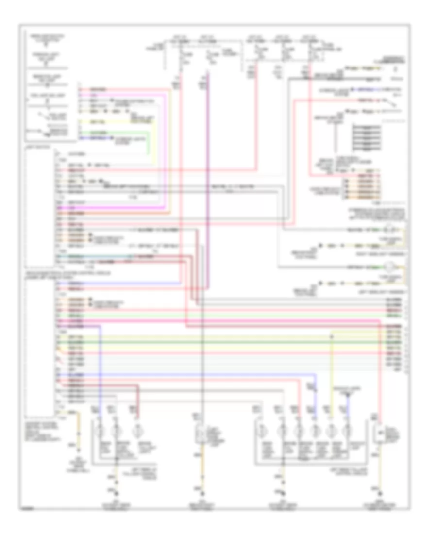 Exterior Lamps Wiring Diagram Sedan 1 of 2 for Audi A6 3 2 2011