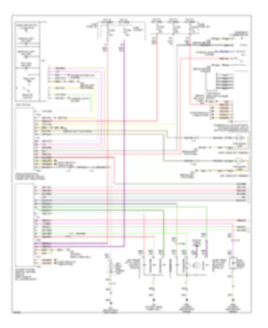 Exterior Lamps Wiring Diagram Wagon 1 of 2 for Audi A6 3 2 2011