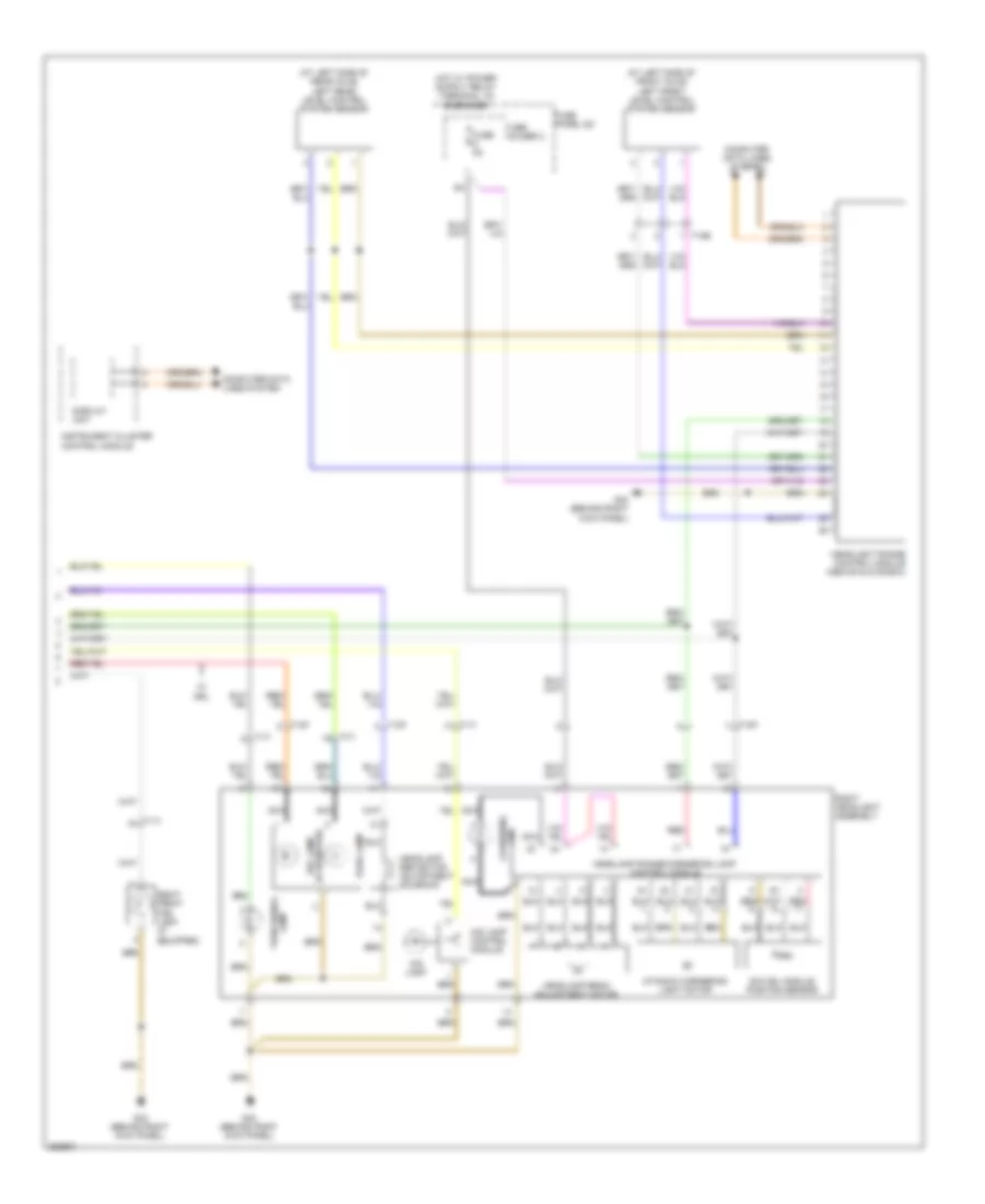 Headlights Wiring Diagram with Bi Xenon with Cornering Lamps without Adaptive Headlights 2 of 2 for Audi A6 3 2 2011