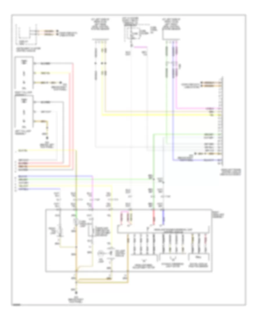 Headlights Wiring Diagram with Bi Xenon  Adaptive Headlights 2 of 2 for Audi A6 3 2 2011