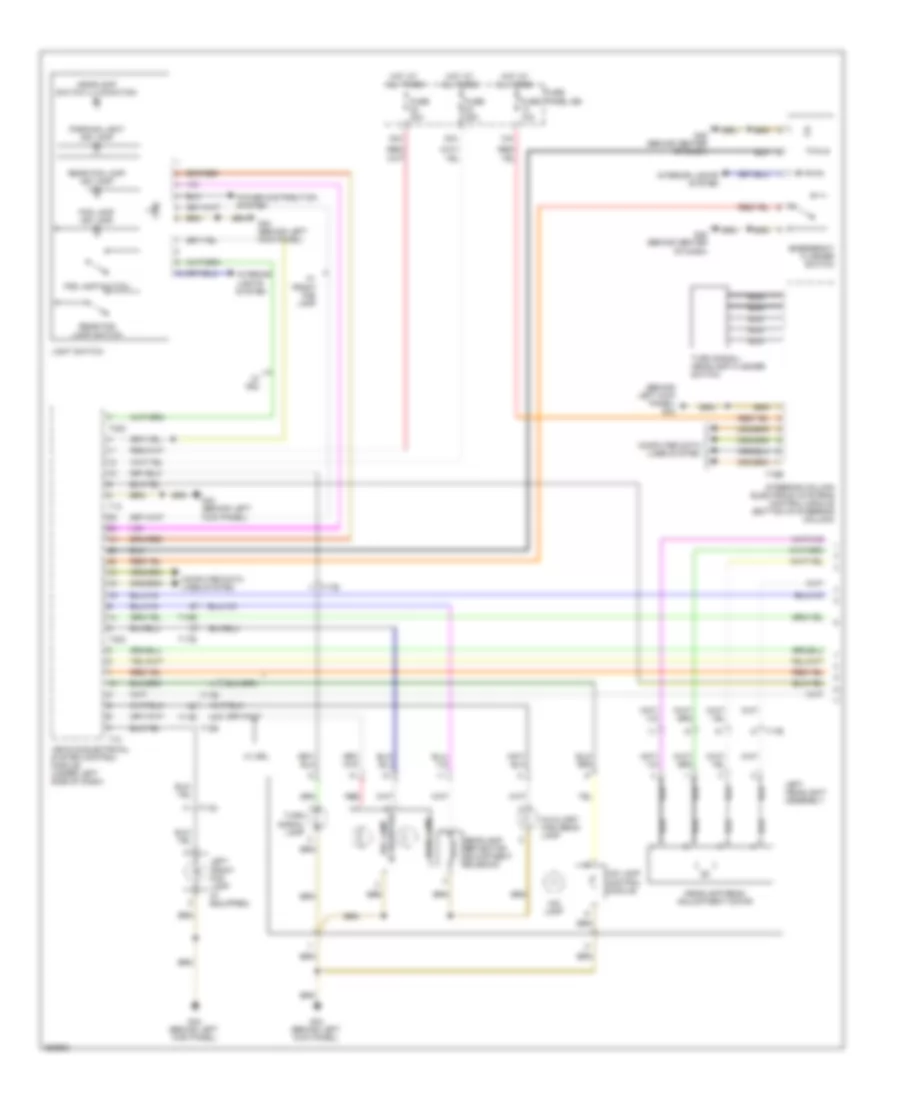 Headlights Wiring Diagram with Bi Xenon without Cornering Lamps without Adaptive Headlights 1 of 2 for Audi A6 3 2 2011