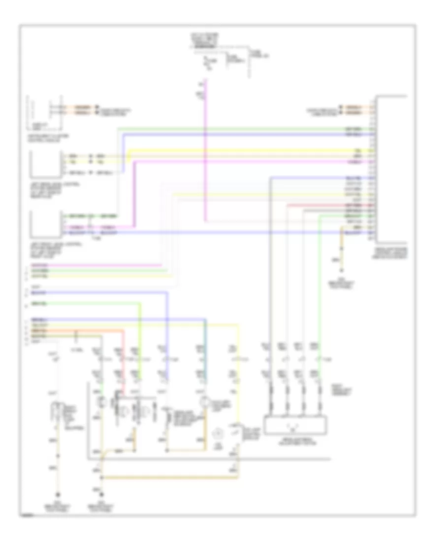 Headlights Wiring Diagram with Bi Xenon without Cornering Lamps without Adaptive Headlights 2 of 2 for Audi A6 3 2 2011