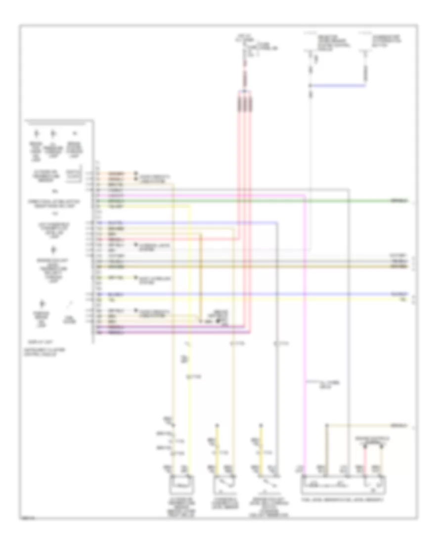 Instrument Cluster Wiring Diagram 1 of 2 for Audi A6 3 2 2011