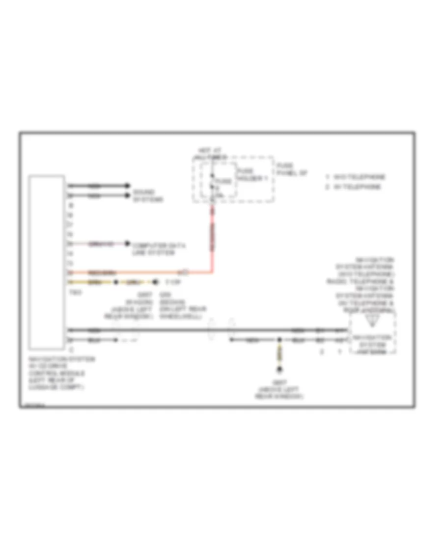 Navigation Wiring Diagram for Audi A6 3 2 2011