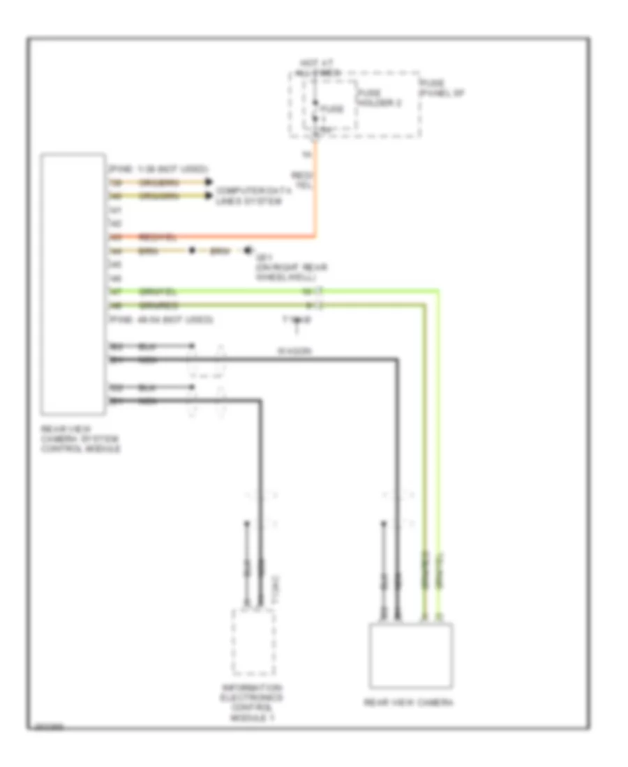 Rear Camera Wiring Diagram for Audi A6 3 2 2011