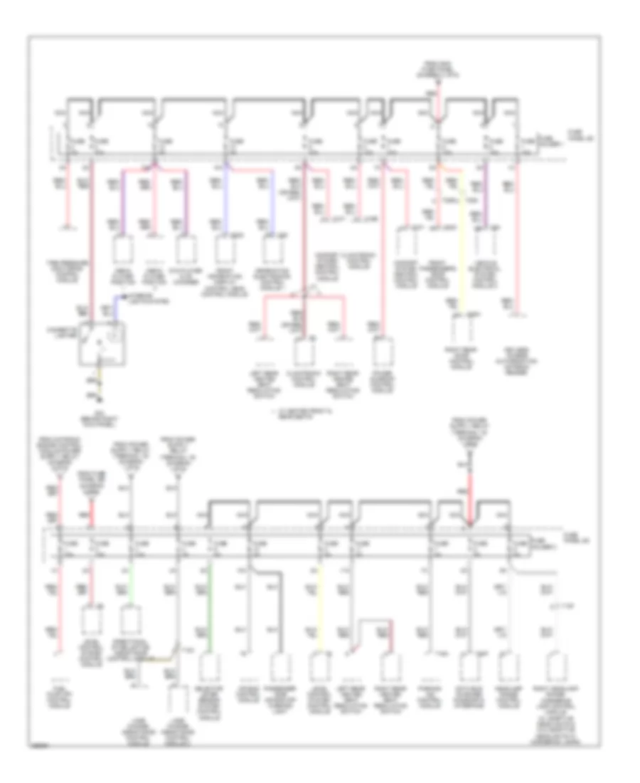 Power Distribution Wiring Diagram 4 of 6 for Audi A6 3 2 2011