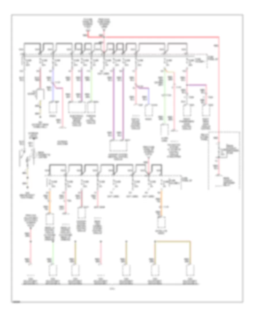 Power Distribution Wiring Diagram 5 of 6 for Audi A6 3 2 2011