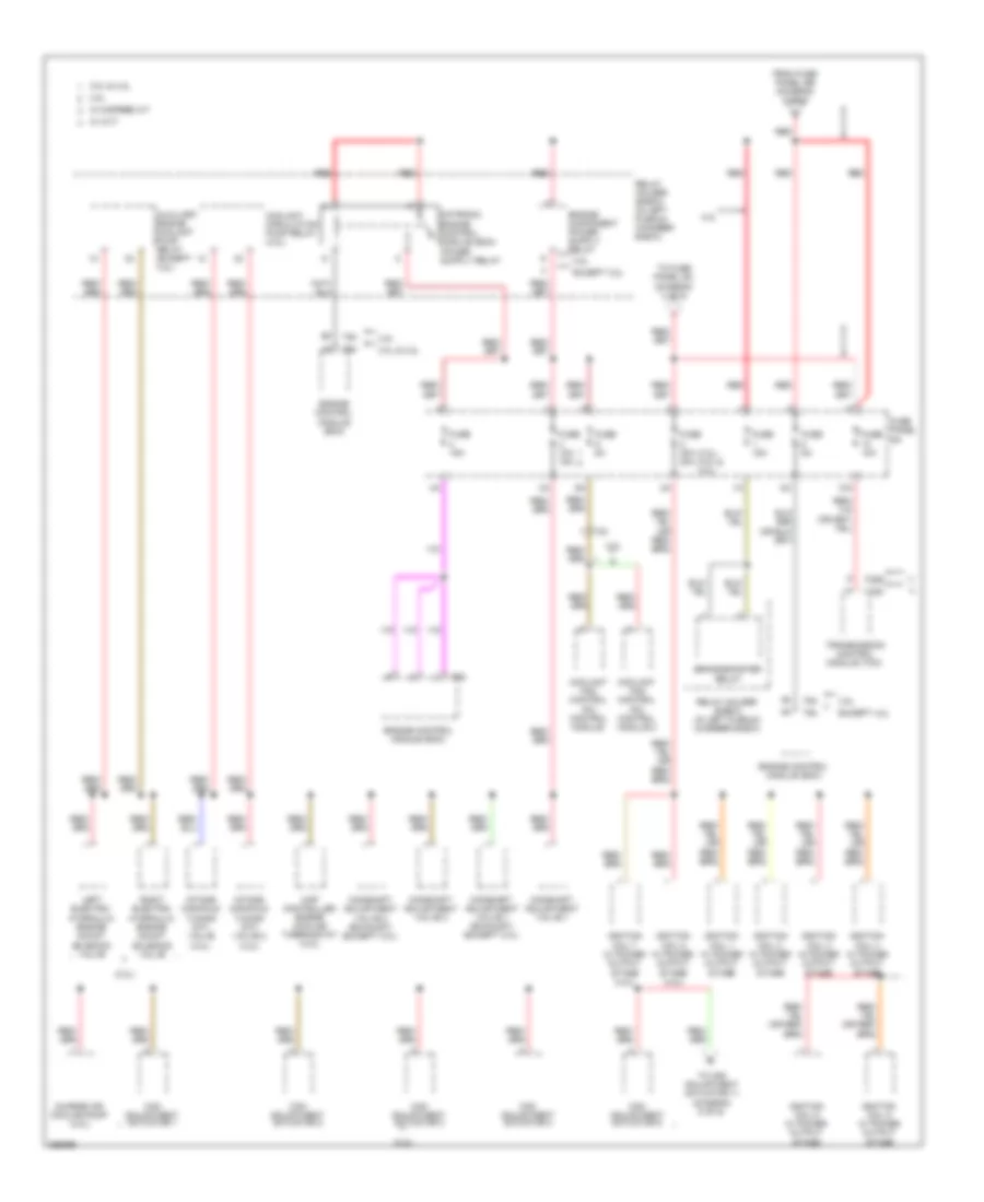 Power Distribution Wiring Diagram 6 of 6 for Audi A6 3 2 2011