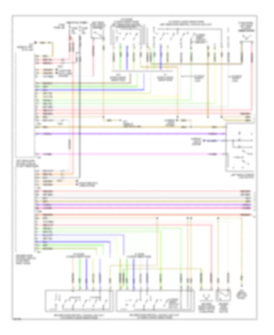 Power Door Locks Wiring Diagram 1 of 3 for Audi A6 3 2 2011