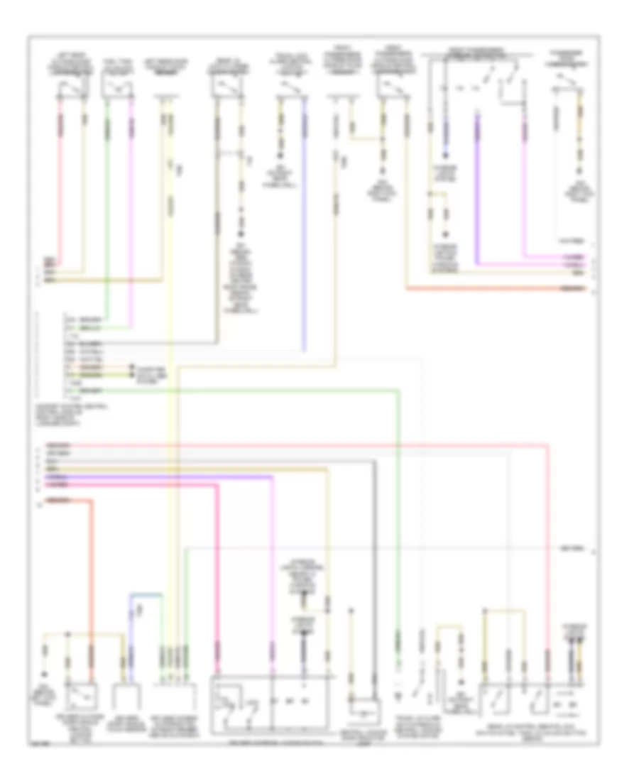 Power Door Locks Wiring Diagram 2 of 3 for Audi A6 3 2 2011