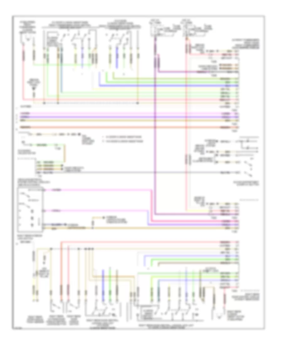 Power Door Locks Wiring Diagram 3 of 3 for Audi A6 3 2 2011