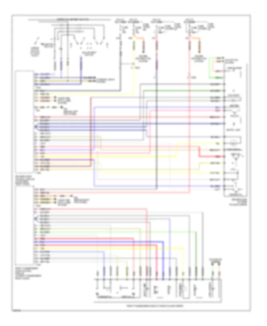 Power Mirrors Wiring Diagram for Audi A6 3 2 2011