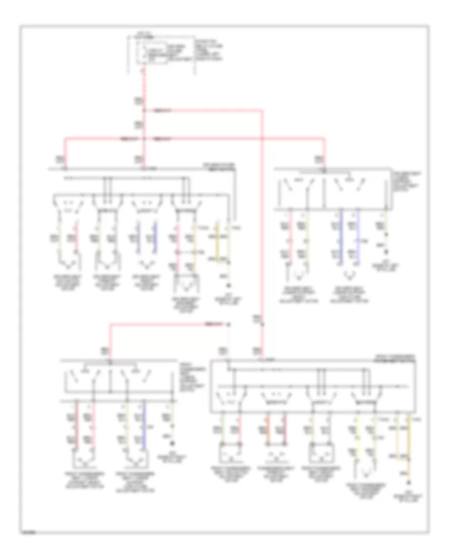 Power Seats Wiring Diagram for Audi A6 3 2 2011