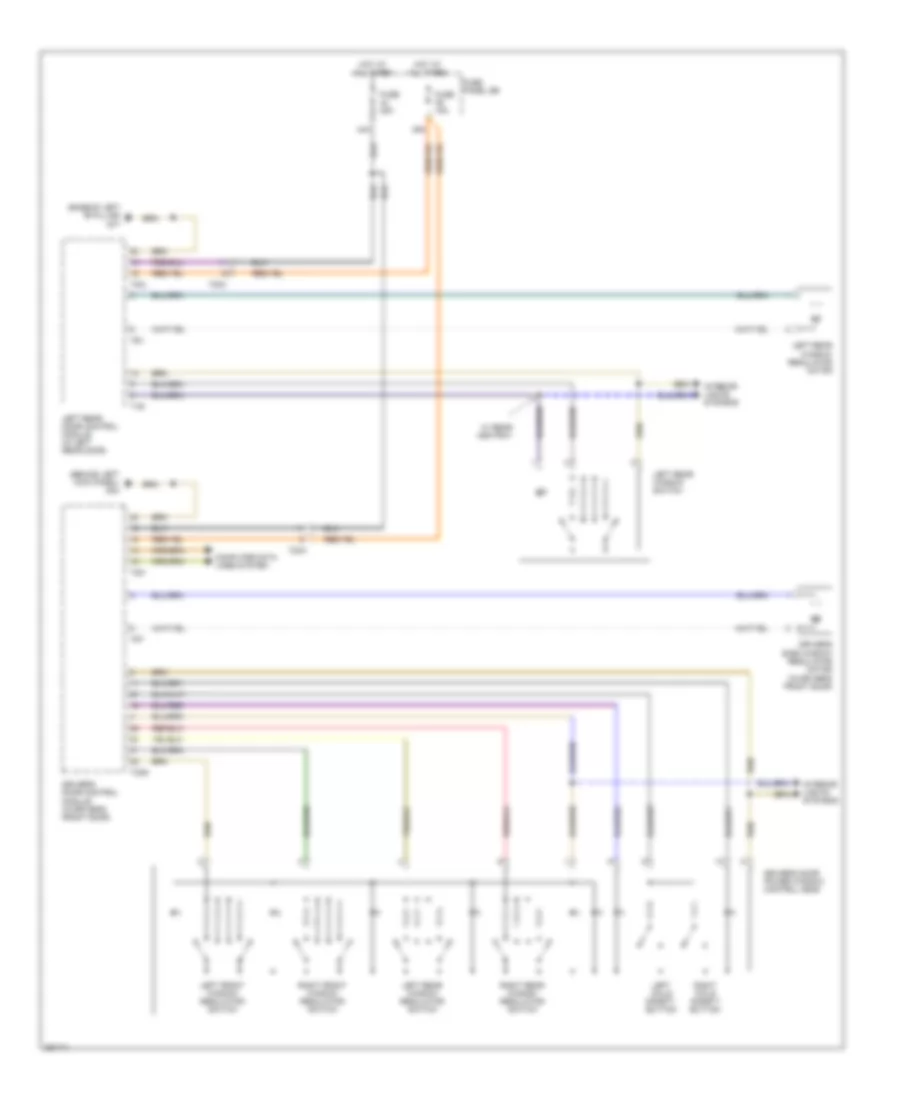 Power Windows Wiring Diagram 1 of 2 for Audi A6 3 2 2011