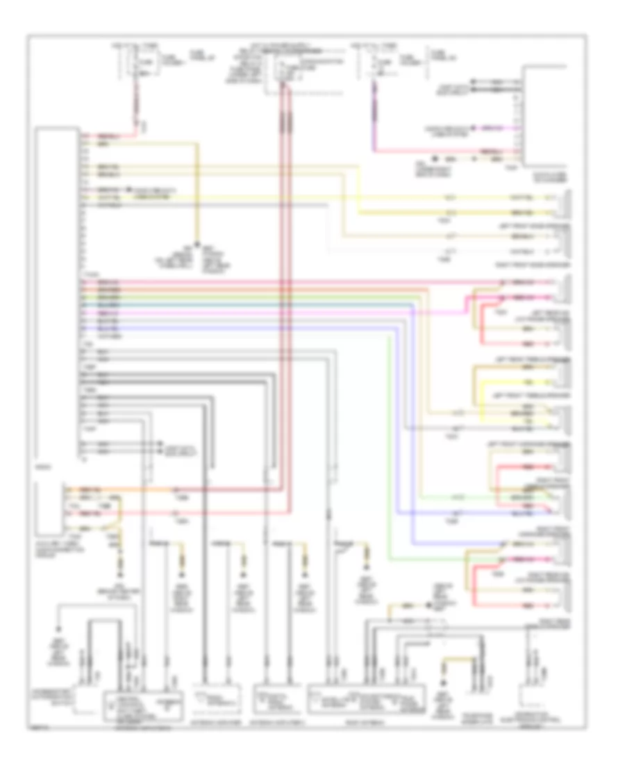 Radio Wiring Diagram with 6 Channel DSP Radio for Audi A6 3 2 2011