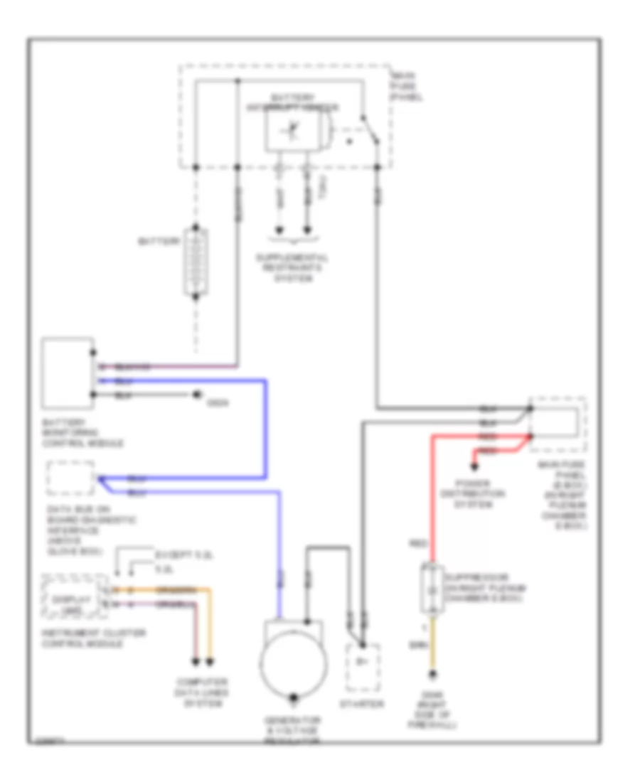 Charging Wiring Diagram for Audi A6 3 2 2011