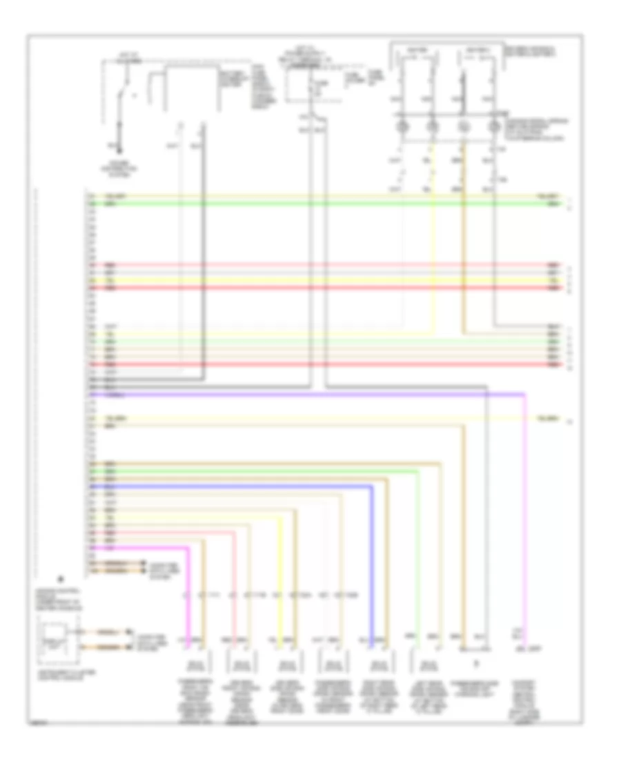 Supplemental Restraints Wiring Diagram 1 of 3 for Audi A6 3 2 2011
