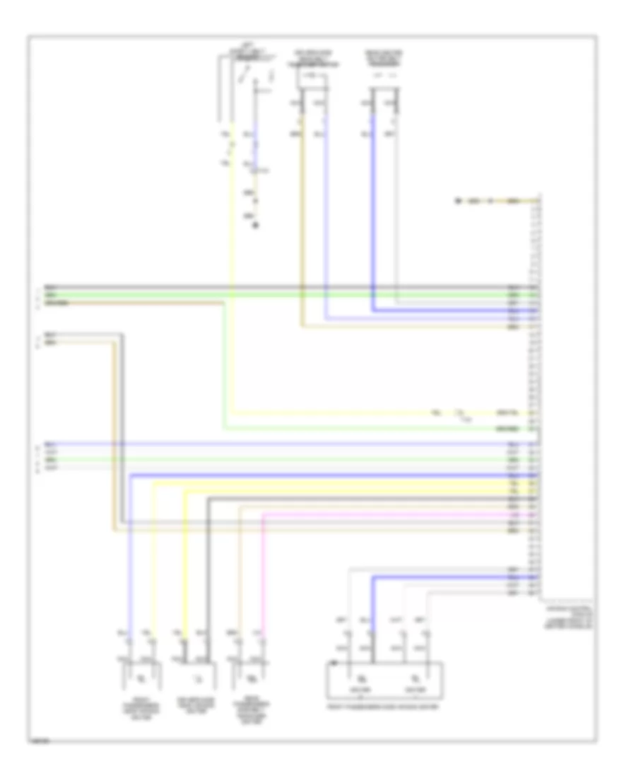 Supplemental Restraints Wiring Diagram 3 of 3 for Audi A6 3 2 2011