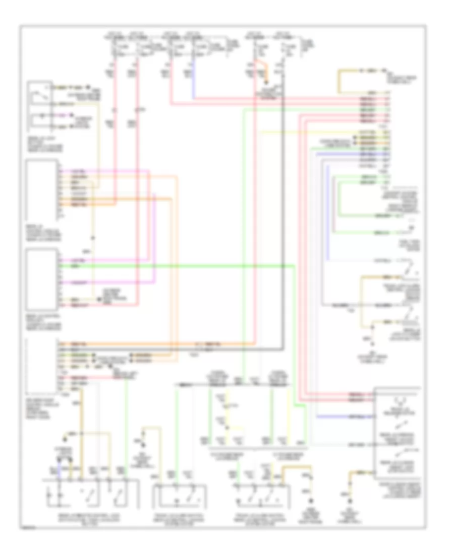 Trunk  Fuel Door Release Wiring Diagram for Audi A6 3 2 2011