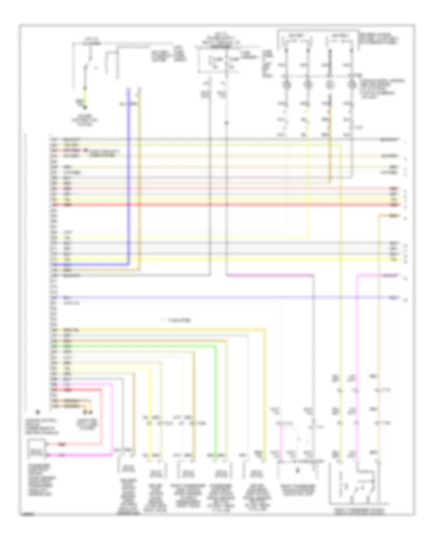 Supplemental Restraints Wiring Diagram 1 of 3 for Audi A7 Prestige 2013