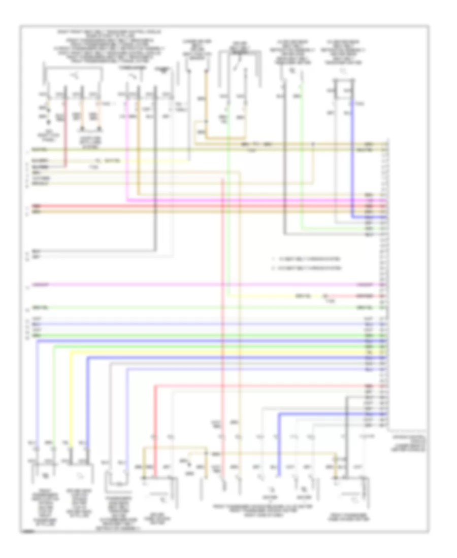 Supplemental Restraints Wiring Diagram (3 of 3) for Audi A7 Prestige 2013