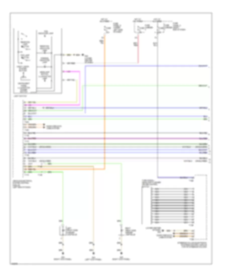 Exterior Lamps Wiring Diagram (1 of 5) for Audi A7 Prestige 2013