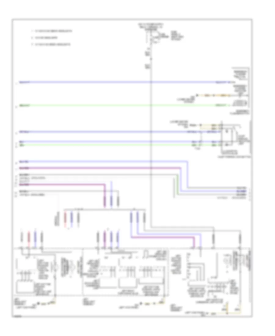 Exterior Lamps Wiring Diagram (2 of 5) for Audi A7 Prestige 2013