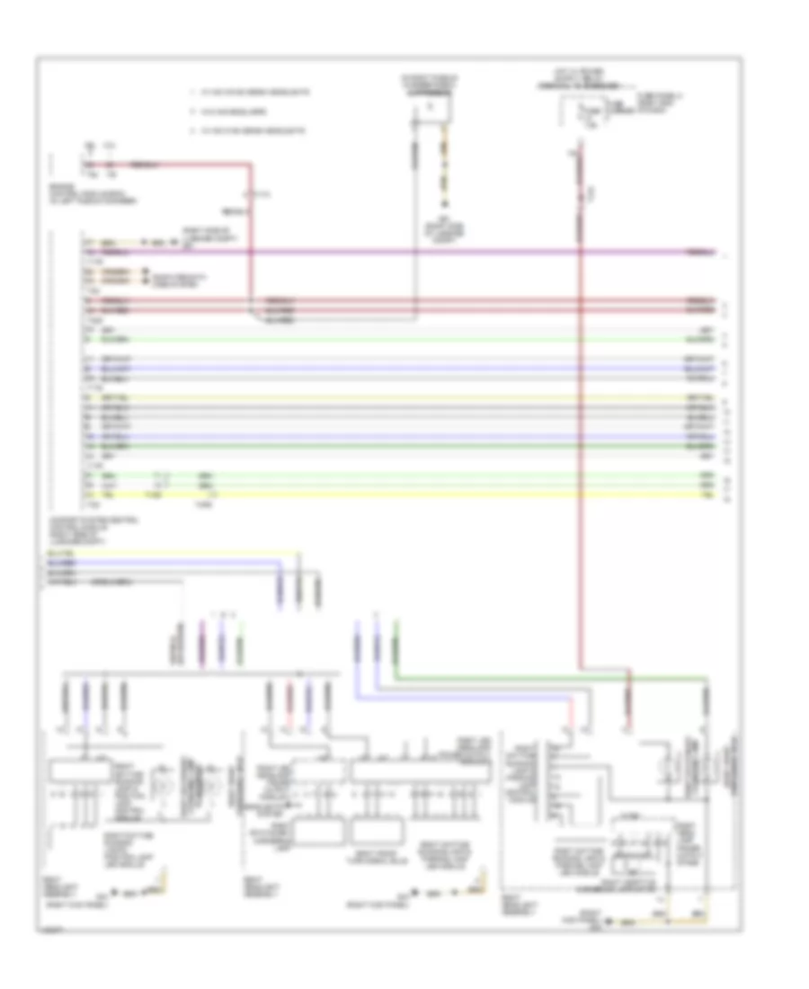Exterior Lamps Wiring Diagram (3 of 5) for Audi A7 Prestige 2013