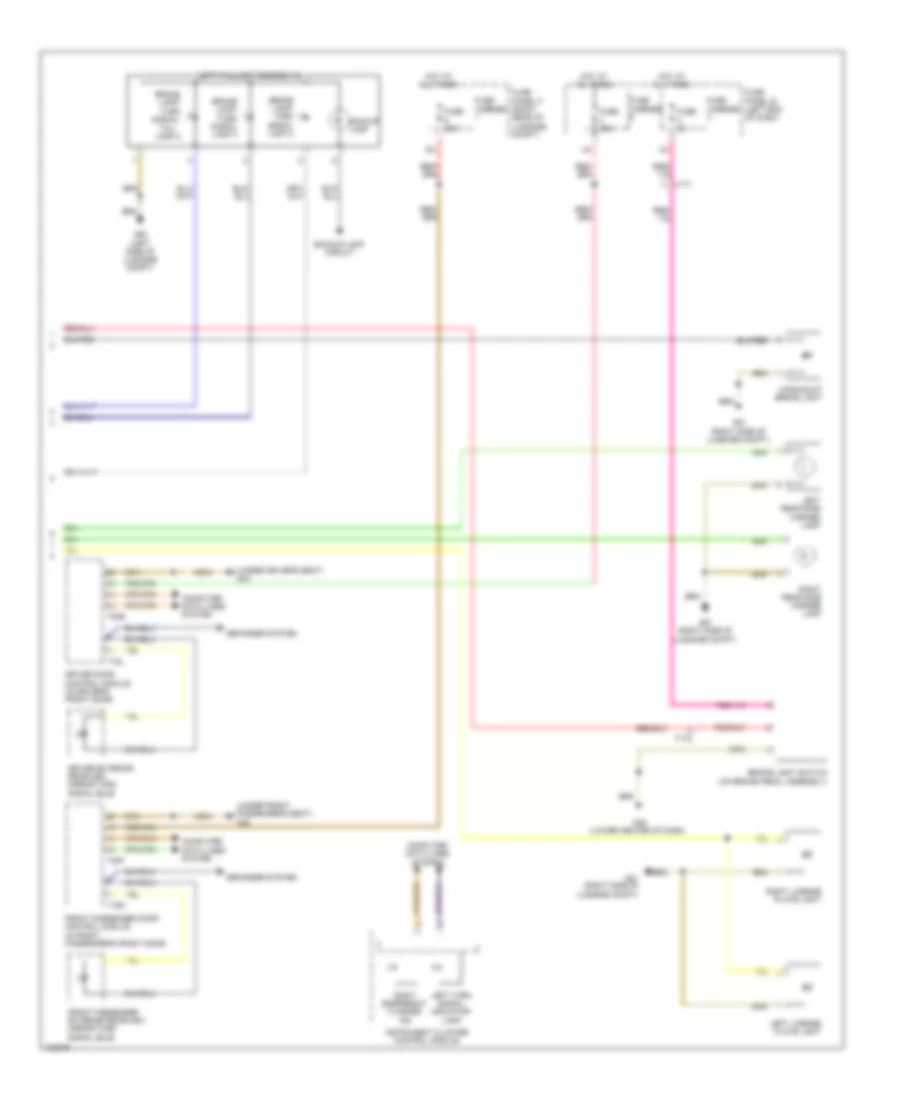 Exterior Lamps Wiring Diagram (5 of 5) for Audi A7 Prestige 2013