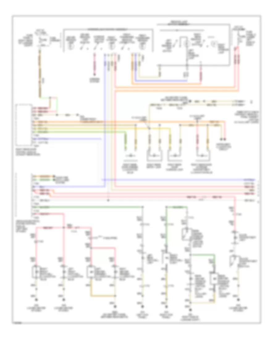 Courtesy Lamps Wiring Diagram 1 of 3 for Audi A7 Prestige 2013