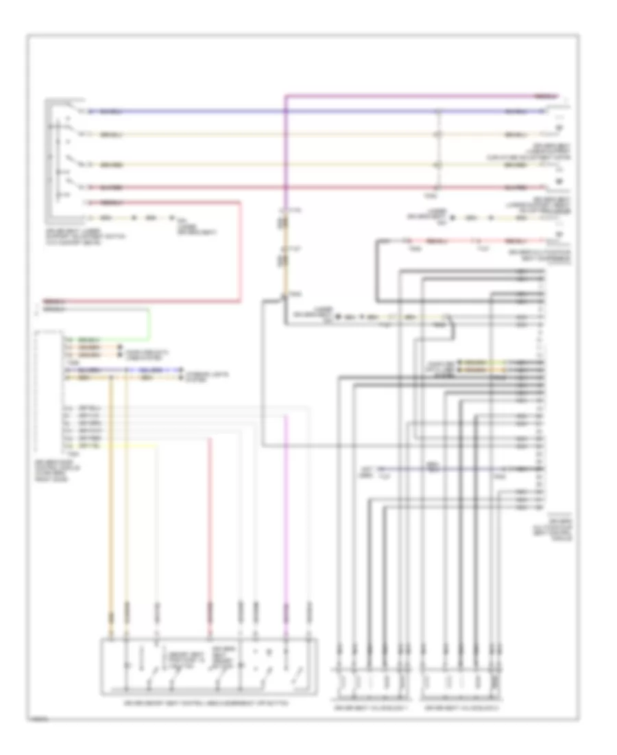 Memory Seat Wiring Diagram (2 of 4) for Audi A7 Prestige 2013