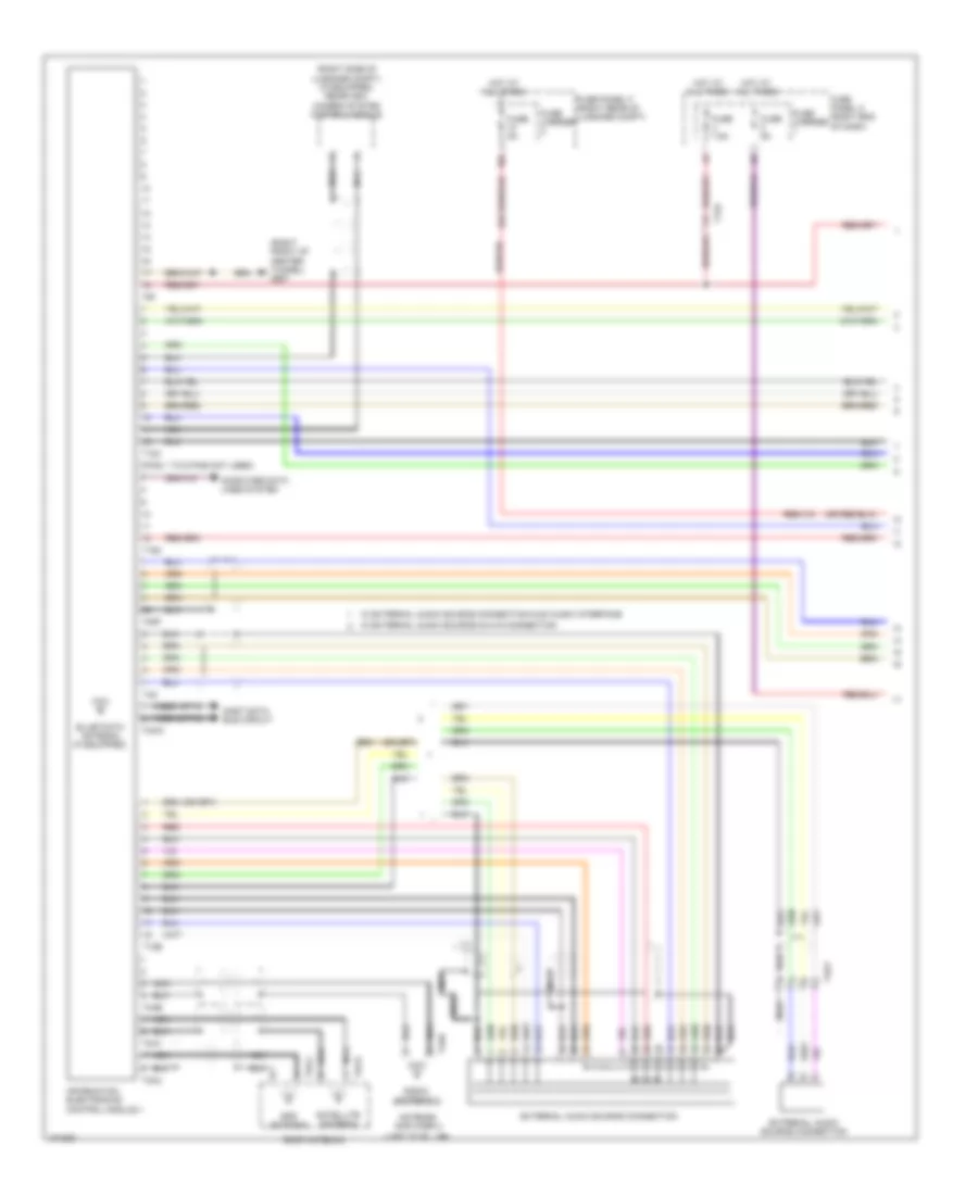 Navigation Wiring Diagram with Bose RMC 1 of 3 for Audi A7 Prestige 2013