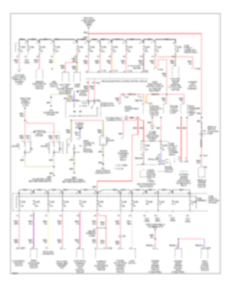 Power Distribution Wiring Diagram 5 of 6 for Audi A7 Prestige 2013
