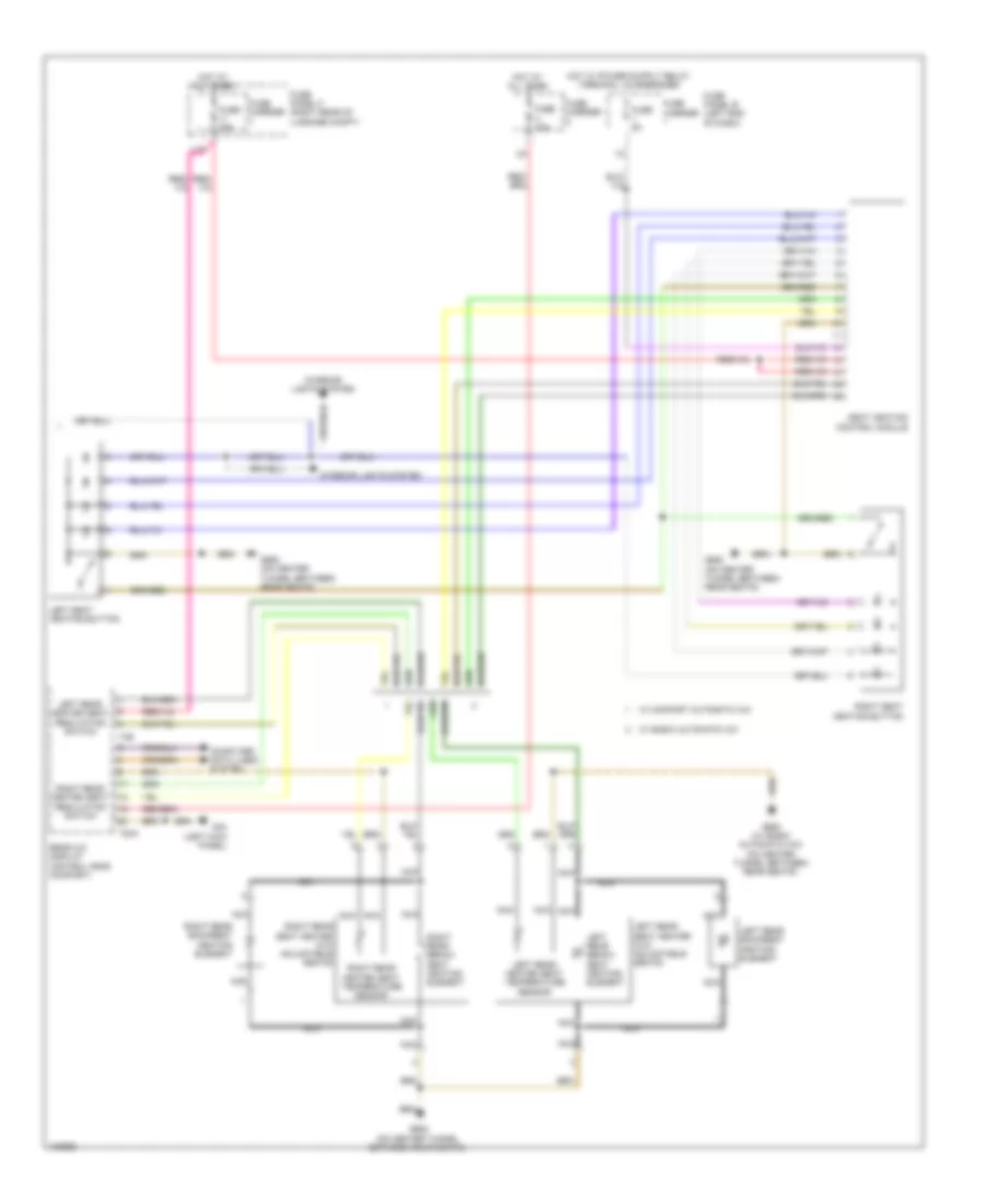 Heated Seats Wiring Diagram without Memory  Ventilation 2 of 2 for Audi A7 Prestige 2013