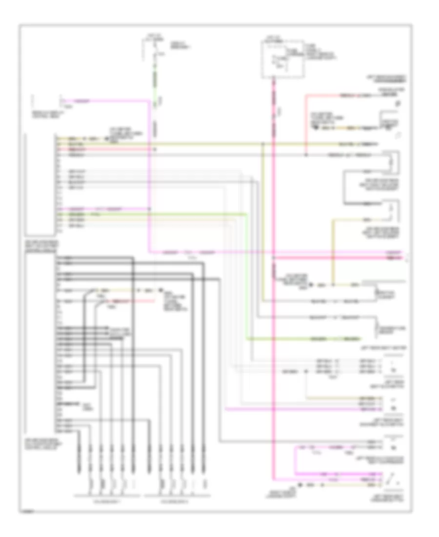 Rear Heated Seats Wiring Diagram 1 of 2 for Audi A7 Prestige 2013