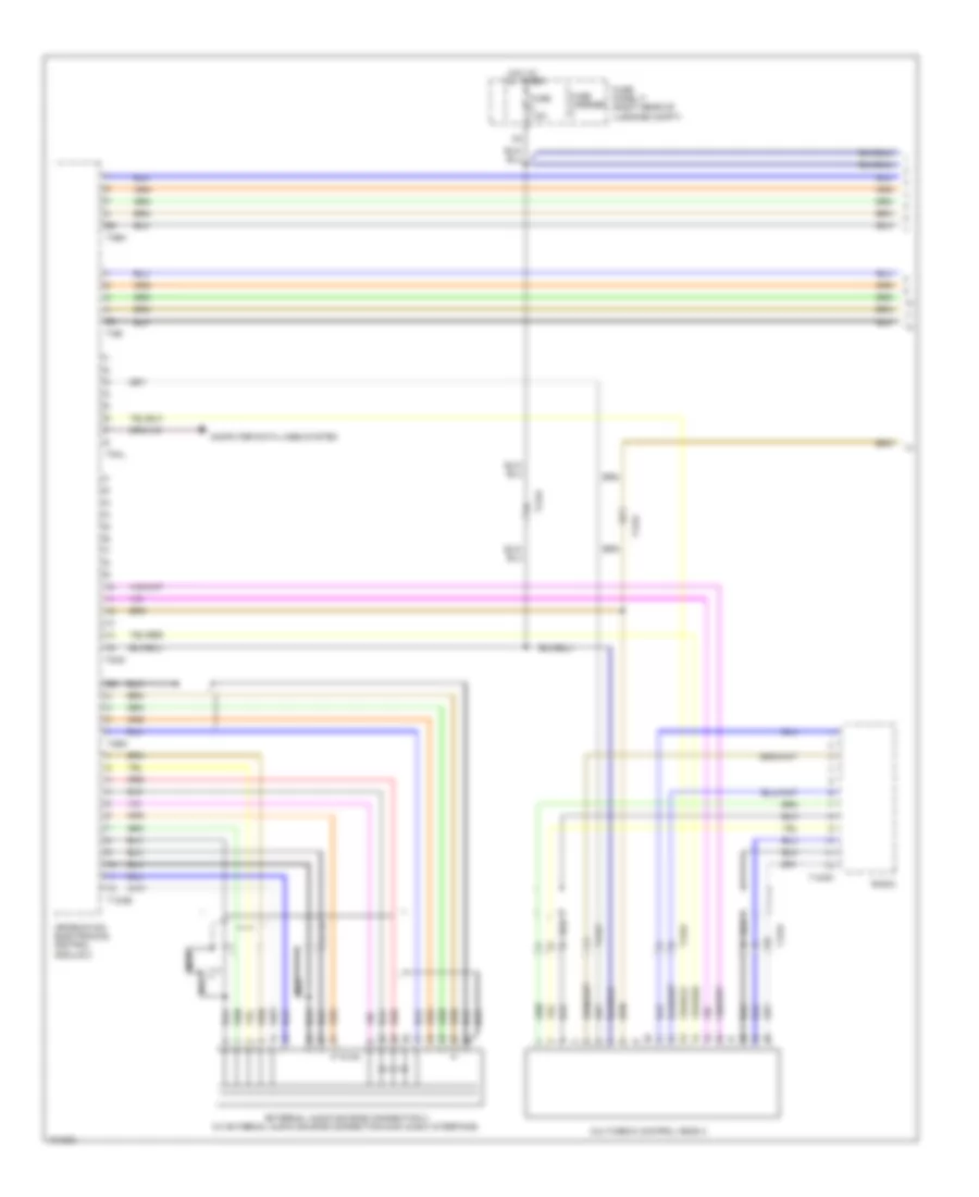 Rear Seat Entertainment Wiring Diagram (1 of 2) for Audi A7 Prestige 2013
