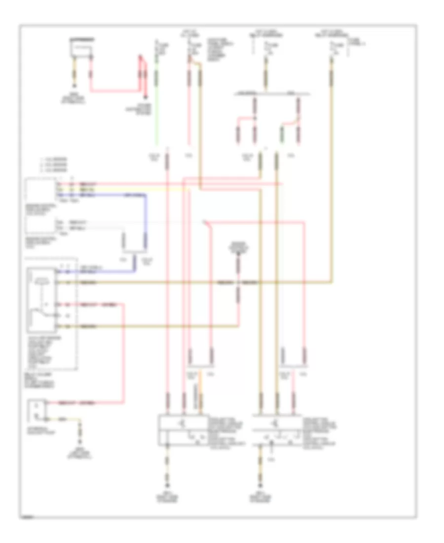 Cooling Fan Wiring Diagram for Audi S6 Quattro 2008