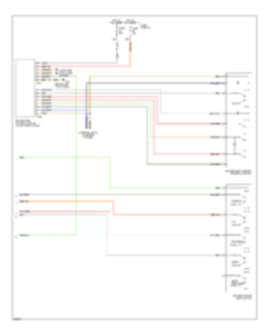 Memory Systems Wiring Diagram 2 of 2 for Audi S6 Quattro 2008